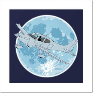 Cirrus Sr22 Moonlight Posters and Art